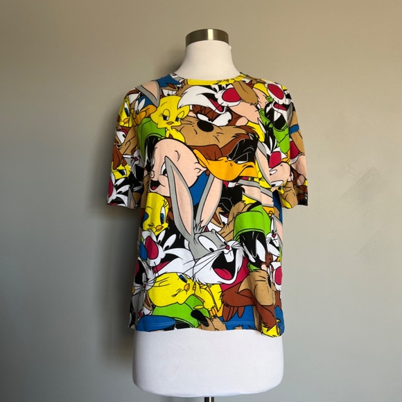 ZARA LOONEY TUNES © WARNER BROS. COTTON BUGS BUNNY CASUAL T-SHIRT TOP - Picture 2 of 9
